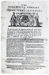 An die ehrwürdige Gesellschaft der Strumpfwirker (Druck)